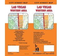 Plan des rues - Zone ouest de Las Vegas (Nevada) | GM Johnson