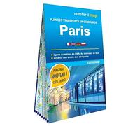 Plan des transports en commun de Paris (carte format poche laminée - plan de ville)