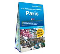 Plan des transports en commun de Paris (carte format poche laminée - plan de ville) - Collectif - Expressmap - Atlas / carte