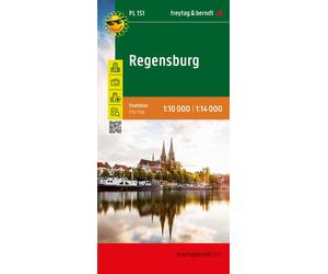 Plan détaillé - Ratisbonne / Regensburg (Bavière) | Freytag & Berndt