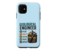Plan d'ingénieur géologique Analyser la Conception Résoudre Répéter Coque pour iPhone 11