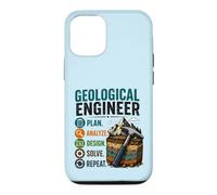 Plan d'ingénieur géologique Analyser la Conception Résoudre Répéter Coque pour iPhone 12/12 Pro