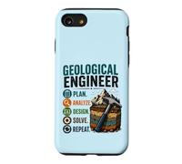 Plan d'ingénieur géologique Analyser la Conception Résoudre Répéter Coque pour iPhone SE (2020) / 7/8