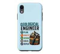Plan d'ingénieur géologique Analyser la Conception Résoudre Répéter Coque pour iPhone XR