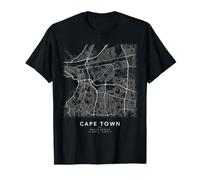 Plan du Cap Afrique du Sud Carte des Rues Art Minimaliste T-Shirt