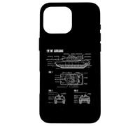 Plan du Char Principal américain M1A1 Abrams Coque pour iPhone 16 Pro Max