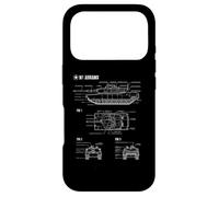 Plan du Char Principal américain M1A1 Abrams Coque pour iPhone 17 Pro