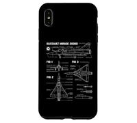 Plan du Chasseur français Dassault Mirage 2000D Coque pour iPhone XS Max