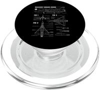Plan du Chasseur français Dassault Mirage 2000D PopSockets PopGrip pour MagSafe