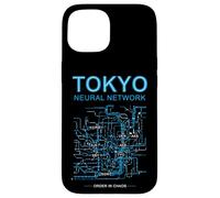 Plan du métro de Tokyo Cyberpunk Circuit Imprimé Coque pour iPhone 15
