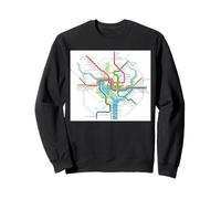 Plan du métro de Washington, DC - États-Unis - T-Shirt Sweatshirt