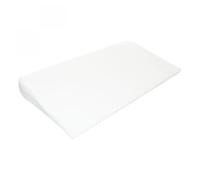 Lot de 2 plans inclinés 15° déhoussables avec mousse à mémoire de forme anti-bactérien 60 x 30 x 6cm - Monsieur Bébé Blanc
