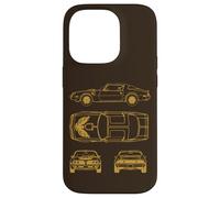 Plan Musculaire Classique, Design de Voiture américaine Vintage Coque pour iPhone 14 Pro