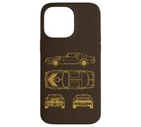 Plan Musculaire Classique, Design de Voiture américaine Vintage Coque pour iPhone 14 Pro Max