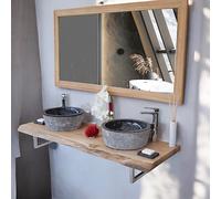 Plan pour vasque teck massif 150cm shark