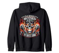 Plan Retraite Motard Papi Badass Biker Senior en Roue Libre Sweat à Capuche
