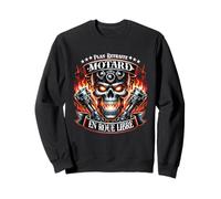 Plan Retraite Motard Papi Badass Biker Senior en Roue Libre Sweatshirt