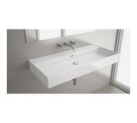 Plan vasque VENETO 1010 PORCELAINE BLANCHE a vasque sans siphon, ni bonde de vidage clic-clac, ni mitigeur 1010 x 120 x 460 mm -