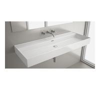 Plan vasque VENETO 1210 PORCELAINE BLANCHE a vasque sans siphon, ni bonde de vidage clic-clac, ni mitigeur 1210 x 120 x 460 mm -