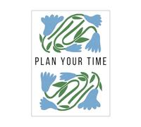 Plan Your Time: Undated Weekly Planner for a Clean, Calm, and Organized Life (Monthly & Weekly Calendars Included)