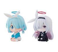 Plana-can Lot de 2 figurines d'action anime assises de bureau animées fabriquées à la main, cadeau pour les fans