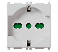 PLANA SILVER PRESA SCHUKO 2P+T UNEL 16A SILVER ARGENT 14210.SL