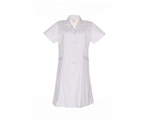 Planam 1612036 MG Blouse professionnelle pour femme manches courtes Taille 36 en Blanc