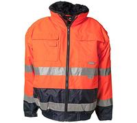 Planam 2046048 Signalisation Veste de confort Taille M Orange/Bleu Marine
