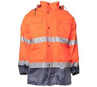 Planam 2056052 Signalisation Parka Taille L Orange/Bleu Marine