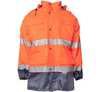Planam 2056068 Signalisation Parka Taille 4XL Orange/Bleu Marine