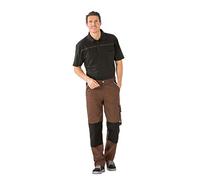 Planam 2126052 Canvas 320 Pantalon Taille 52 Marron/Noir