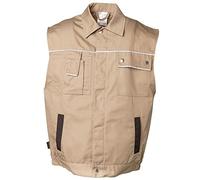 Planam 2165064 Canvas 320 Gilet de travail Taille XXXL en Kaki/Noir