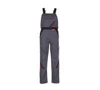 Planam 2332054 Highline Salopette Taille 54 Ardoise/Noir/Rouge