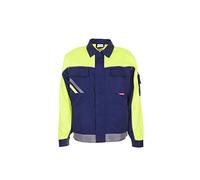 Planam 2413102 Visline V1 Blouson de travail Taille 102 en Bleu Marine/Jaune/Zinc