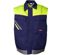 Planam 2463060 Visline Gilet Taille XXL Bleu Marine/Jaune/Zinc