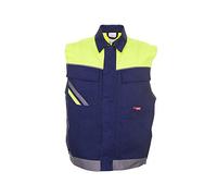 Planam 2463064 Visline Gilet Taille XXXL Bleu Marine/Jaune/Zinc