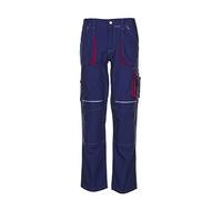 Planam 2822050 Basalt Pantalon Taille 50 Bleu Marine/Rouge