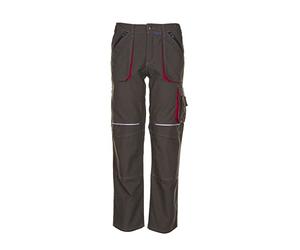 Planam 2823025 Basalt Pantalon Taille 25 Olive/Rouge