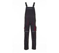 Planam 2830058 Basalt Salopette Taille 58 Anthracite/Rouge