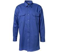 Planam 407049 Chemise à manches longues en Serge Taille 49/50 Bleu Moyen