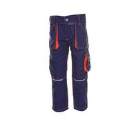 Planam Boys Basalte pour Enfant Pantalon Junior Taille 158 164 Bleu marine orange, Marine/Orange, 158-164 EU