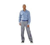 Planam chemises chemise country 1/1 manche bleu à carreaux taille 47/48, 0480047