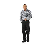 Planam chemises chemise country 1/1 manche noir à carreaux taille 47/48, 0481047