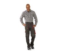 Planam chemises chemise country 1/1 manche stone à carreaux taille 47/48, 0483047