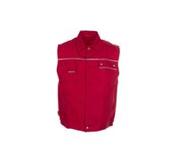 Planam gilet de travail 2167 rouge/rouge taille 3XL