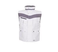PLANAM® gilet d'hiver unisexe PLALINE blanc, zinc taille 4XL