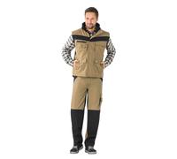 PLANAM® gilet d'hiver unisexe PLALINE sable, noir taille S