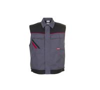 Planam Highline gilet de travail ardoise/noir/rouge M