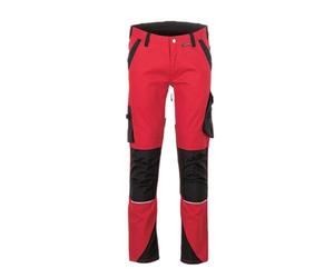 Planam Norit 6407 Pantalon pour Homme, Rouge/Noir, Taille 110