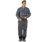 PLANAM Pantalon à ceinture de soudage Weld Shield taille 48 gris/noir 84 % co...